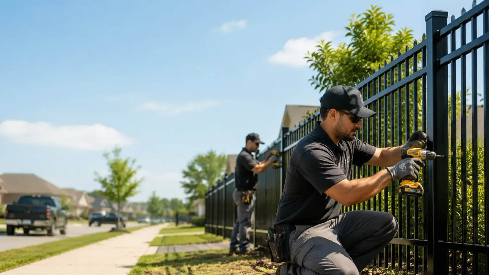 Metal Fence Installation in Oberlin, LA